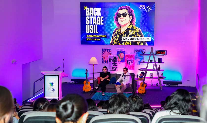 Mauricio Mesones, ex lider de la banda Bareto compartió su experiencia con estudiantes USIL.